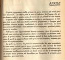 APRILE  Almanacco della Cucina "L'AMICO DELLA MASSAIA" anno 1935