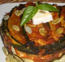 Parmigiana di zucchine con Feta e semi di zucca