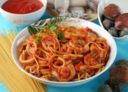 Spaghetti alla chitarra alla pescatrice