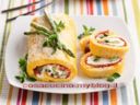 Rotolo di frittata al brie e asparagi