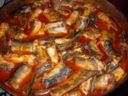 Anguille al sugo piccante