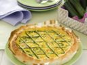 Torta salata alle zucchine e salmone