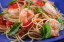 Spaghetti ai gamberi e peperoni