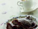 Crepes al cacao con crema di cioccolato e cocco