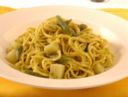 Tagliolini al pesto di olive verdi con patate