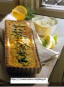 Quiche con feta e limone