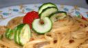 La ricetta dietetica di Spaghetti funghi e zucchine