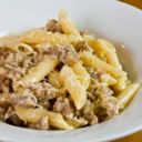 Pennette con salsiccia e pecorino