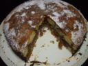Torta marmorizzata  al cioccolato farcita con crema pasticcera al cioccolato