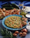 Tortino di scampi e zucchine