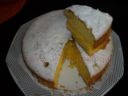 La torta all’arancia ripiena di crema all’arancia