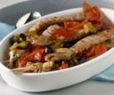 Canocchie in umido con melanzane