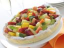Torta con ricotta e frutta