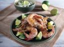 Gamberoni grigliati con salsa di yogurt