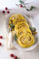 Rotolo di pasta con ripieno di zucca