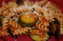 Fusilli con zucchine e melanzane