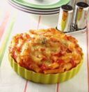 Pasta gusto "pizza" con origano e mozzarella