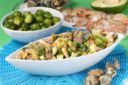 Farfalle vongole e salsiccia