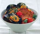 Pappa al pomodoro con cozze gratinate