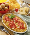 Tagliatelle con uova in camicia