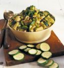 Mezze maniche al pesto con le zucchine