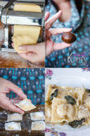 Ravioli con ripieno di castagne e tacchino
