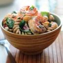 Pasta con gamberetti e rucola