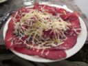 Carpaccio di bresaola e formaggio grana