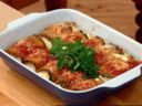 Involtini di melanzane e prosciutto gratinati al forno