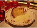 Panettone di natale con salsa moretta