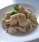 Orecchiette con pancetta e ricotta