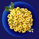 Tortellini algi spinaci, pinoli, mandorle e pistacchi