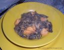 Tagliatelle nere con gamberetti