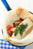 Rana pescatrice al cartoccio al forno