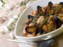 Pasta e fagioli con le cozze