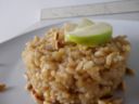 RISOTTO INTEGRALE CON MELE E PINOLI