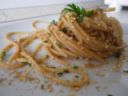 SPAGHETTI CON BOTTARGA E SESAMO TOSTATO