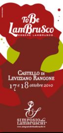 To be lambrusco, Castello di Levizzano Rangone 17 e 18 Ottobre 2010