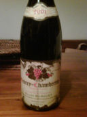 Gevrey Chambertin  Gilles Burguet 2001