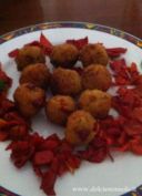 Polpette di melanzane e peperoni