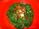 Pizza con spinaci