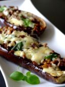 Ristorante Oryza Osteria Mezzaluna, melanzane al forno ripiene di pasta