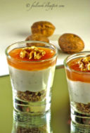 Bicchierini gorgonzola pere e noci