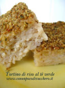 Tortino di riso al tè verde