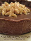 Frolla nera di cioccolato e pere