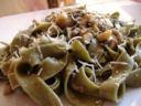 Ricetta delle Tagliatelle verdi all’Ortica con Champignon