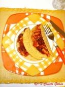 Tacos shell con  pollo