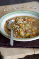 Minestrone di verdure per influenzati