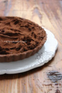 Crostata al cioccolato e albicocche al rum