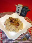 Risotto alle pere, pancetta e salvia